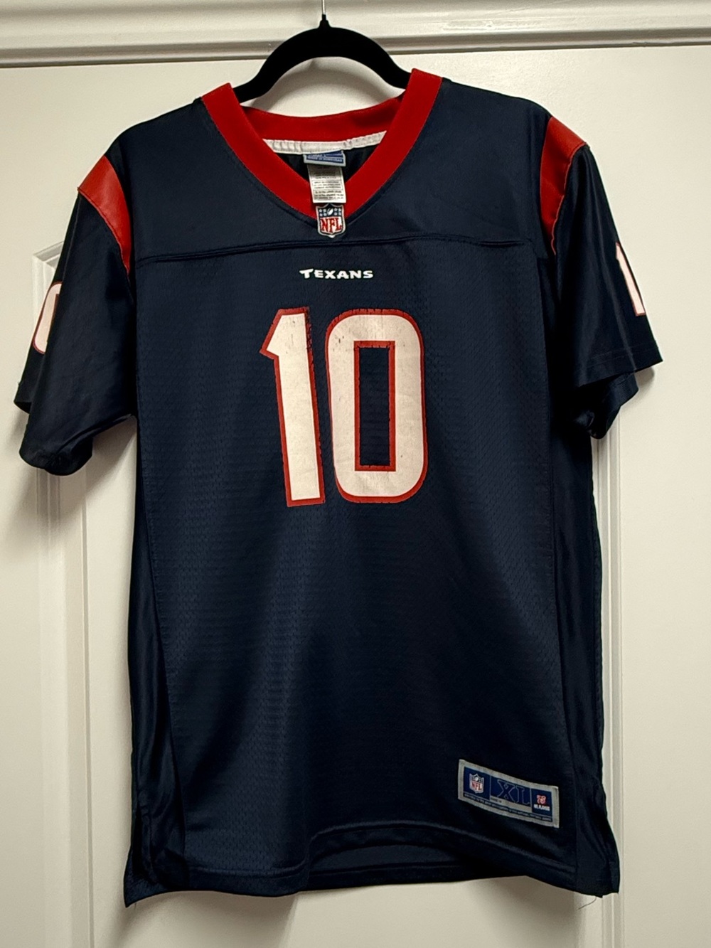 NFL Pro Line Houston Texans DeAndre Hopkins #10 Youth XL (18-20) Jersey Navy